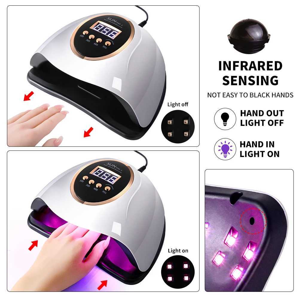 Smart Sensing UV Lamp Dual Light Source Lamp Beads Design Detachable Bottom Plate Professional Nail Gel Dryer for Home SalonT251216