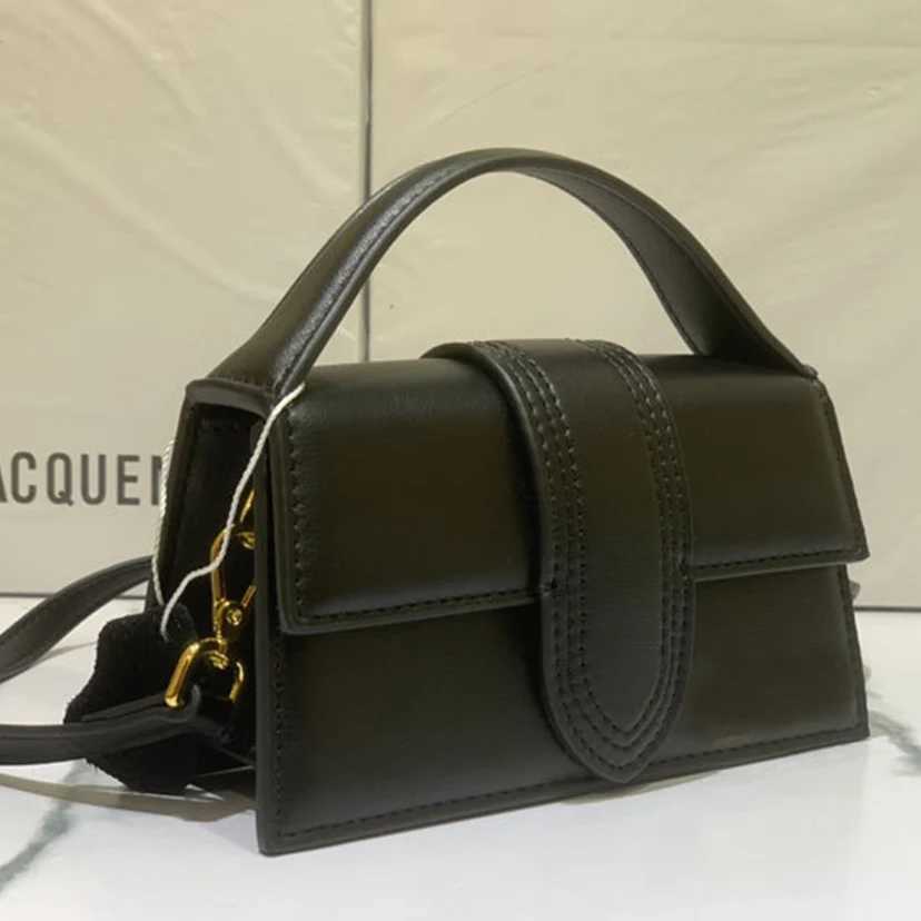 JA French womens niche single-shoulder crossbody bag flip cover texture hand-held crossbody small square bag M251216