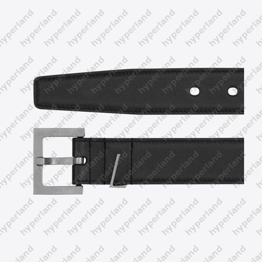 Belt For Men And Women Fashion Designer Jeans Belts Ceinture Homme Black Silver Smooth Buckle Unisex Waistband Lady Belt Cintura Uomo Belts