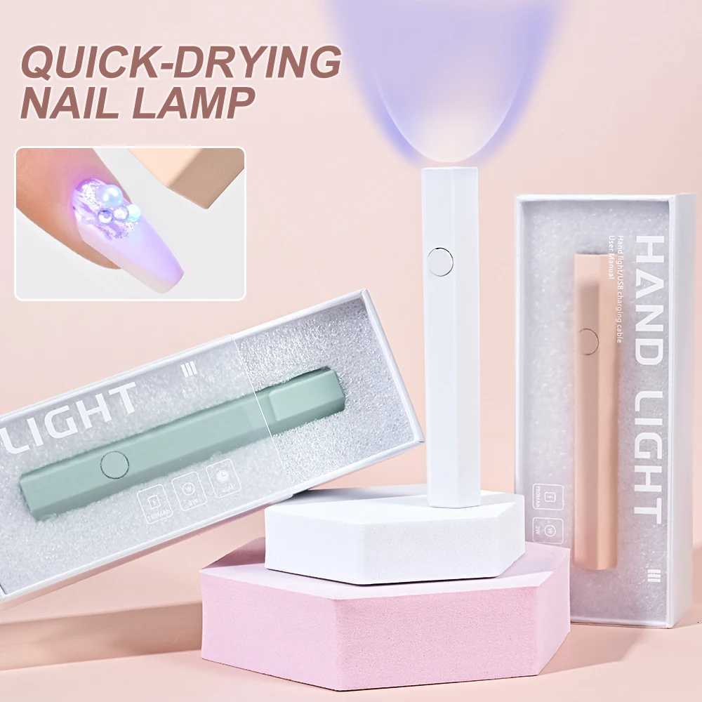 Matte Pink Mini UV Nail Lamp for Nails Handheld UV Light for Nails Led Nail Lamp Nail Dryer USB Rechargeable Portable Nail ToolsT251216