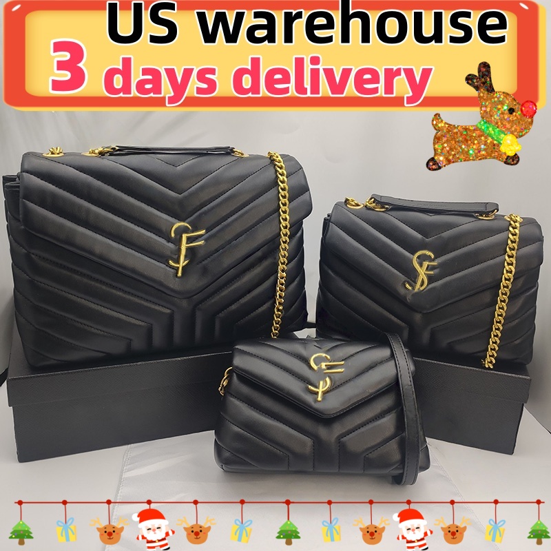 Luxury crossbody designer bag 3 sizes shoulder bag black golden chain bags designer women bag luxury leather purses designer woman handbag cross body handbags sac