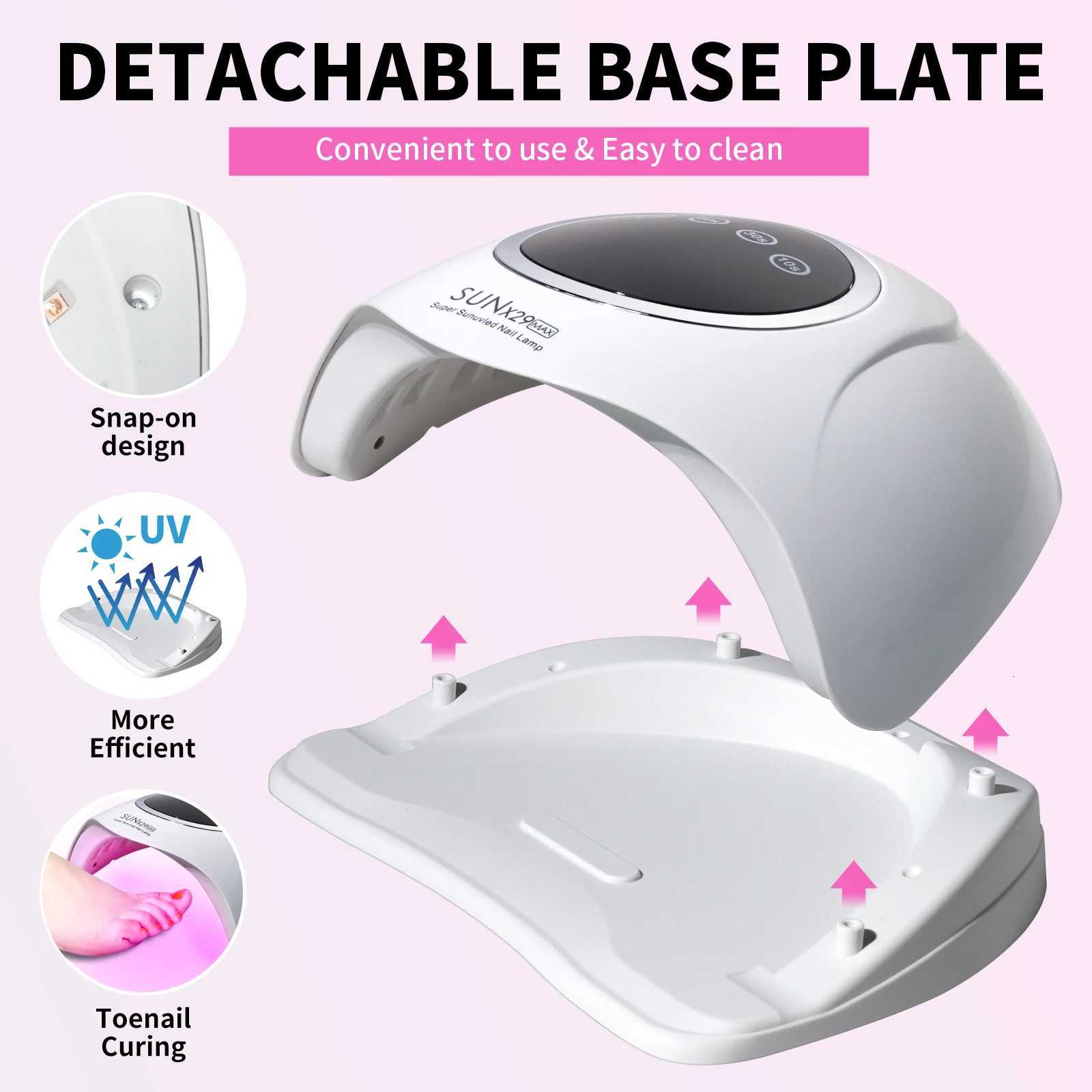 UV LED Nail Dryer 90PCS UV Lamp Beads Nail Lamp with Timer Automatic Sensor For All Gel Polish Professional Nail EquipmentT251216