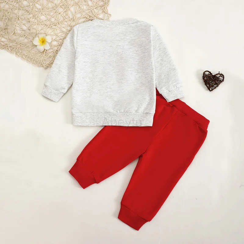 Sanrio Baby Toddler Girl Pants Set Heart Bow Embroidery Long Sleeve Sweatshirt Solid Long Pants Winter Fall Clothes H251216