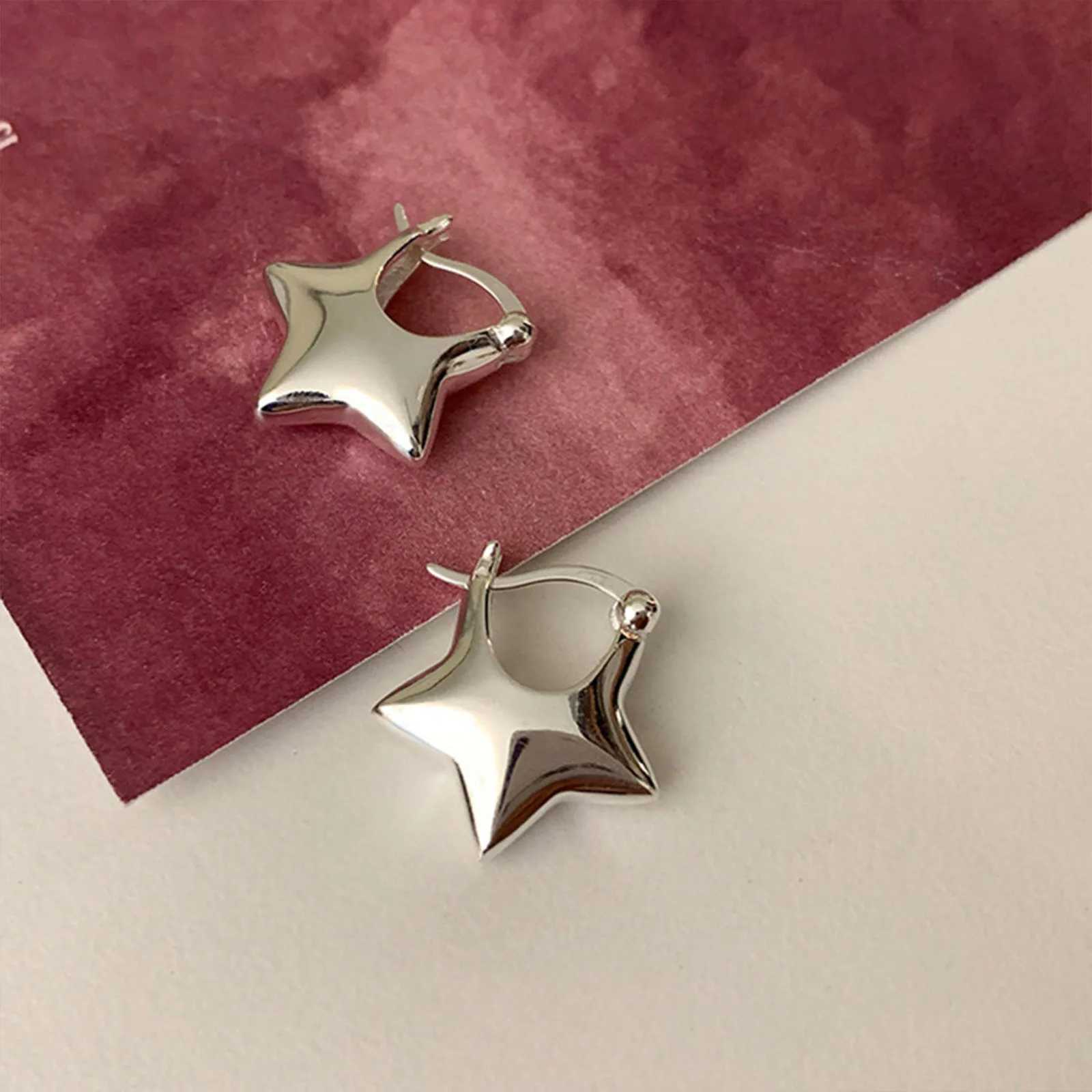 925 Sterling Silver Vintage Simple Star Earrings For Women Trendy Earring Jewelry Prevent Allergy Party Accessories Gift G251216