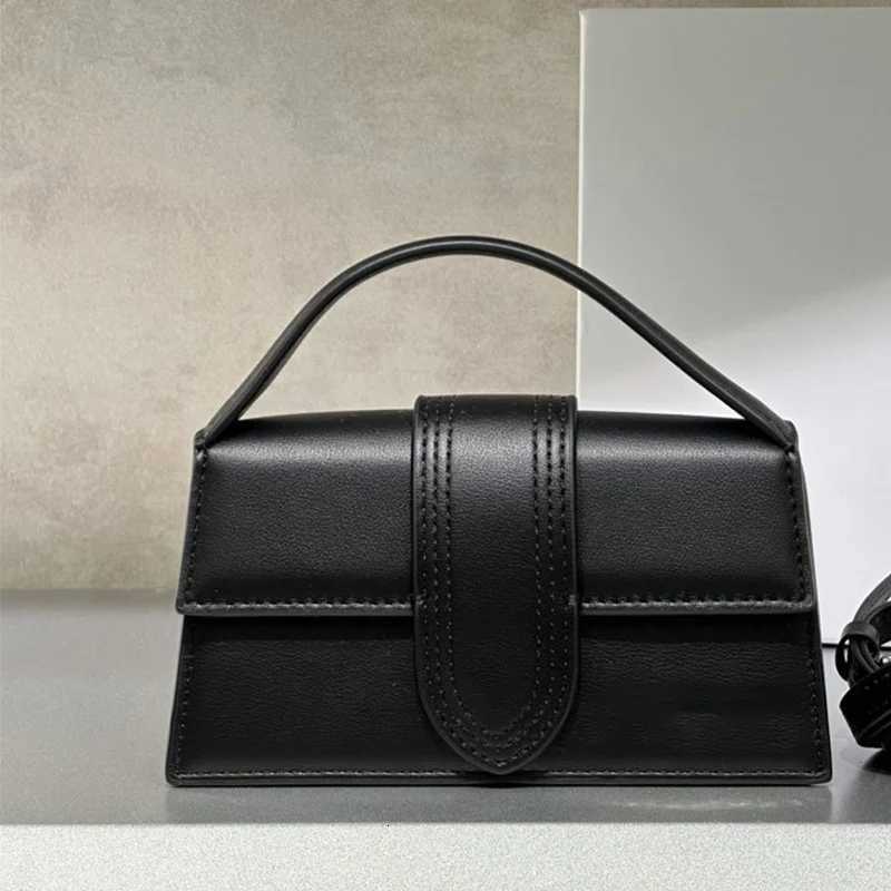 JA French womens niche single-shoulder crossbody bag flip cover texture hand-held crossbody small square bag M251216