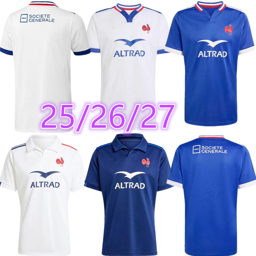 25 26 27 france Rugby jerseys 2024 2025 2026 French home and away rugby sportswear top quality size S-5XL