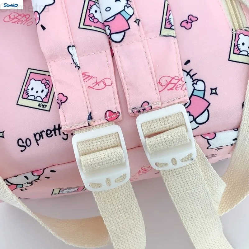 Sanrio new cartoon Hello Kitty large capacity backpack for students lightweight and cute high-quality nylon backpack H251216