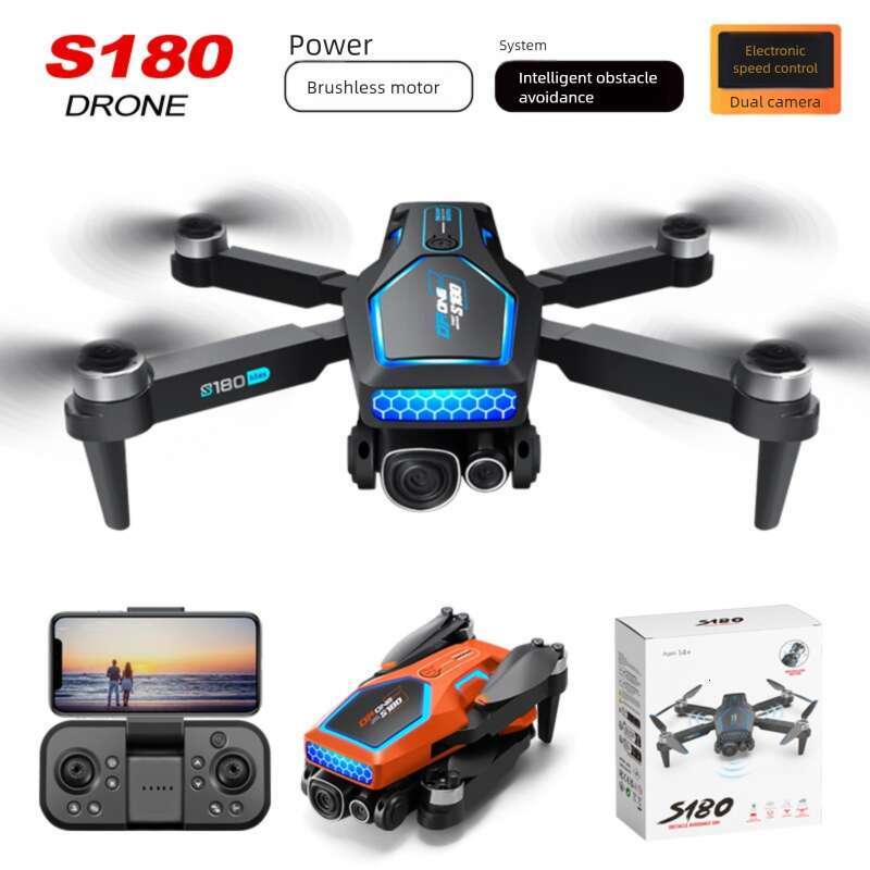 Famous Brand Cross Border S Aerial Photography Electric Lens Obstacle Avoidance Brushless Motor Optical Flow Remote Control Aircraft Toy Drone