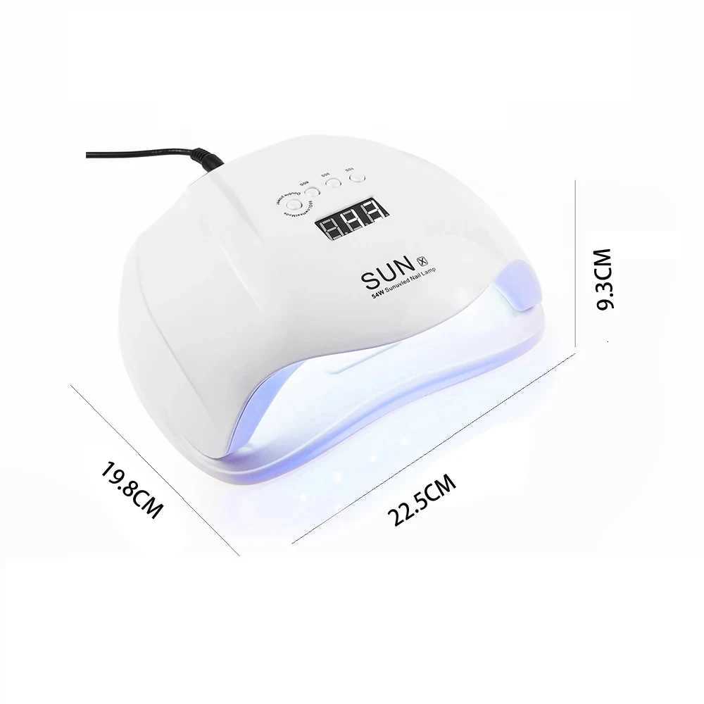 LULAA SunX 54W UV LED Nail Lamp Infrared Sensor 36 Leds Nail Lamp for Curing Gel Polish Manicure Tool Salon EquipmentT251216