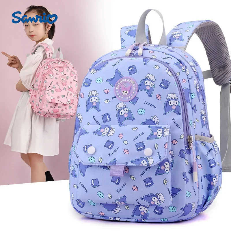 Sanrio Hello Kitty Backpack Cinnamoroll Kuromi My Melody Student Bag Large Capacity Fashion Women Travel Bag Children Girls Gift H251216
