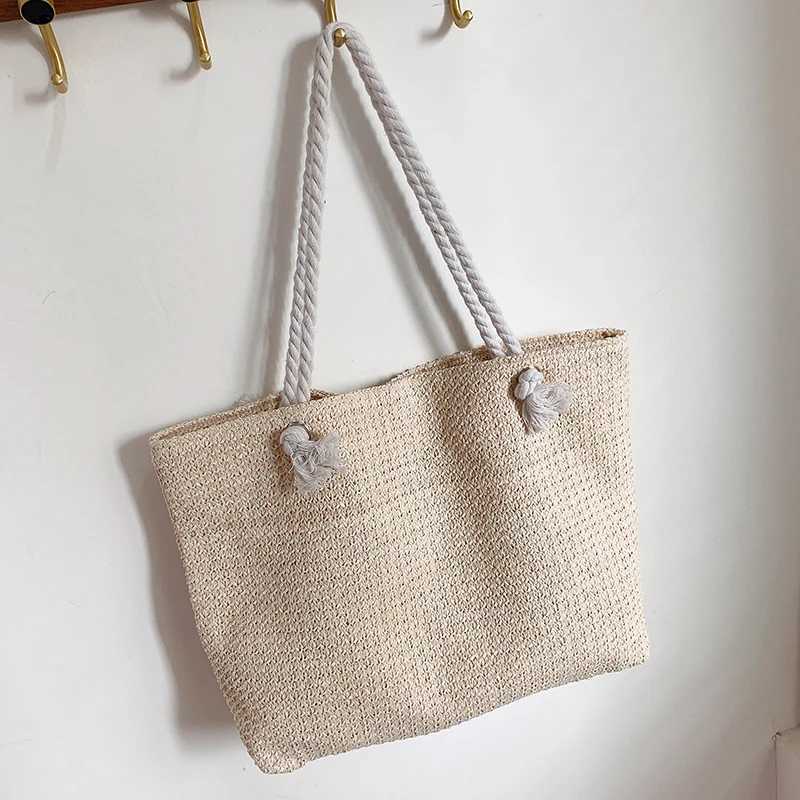 Summer Vacation Handmade Woven Womens Shoulder Bags Fashion Straw Underarm Bag Large Capacity Ladies Handbags M251216
