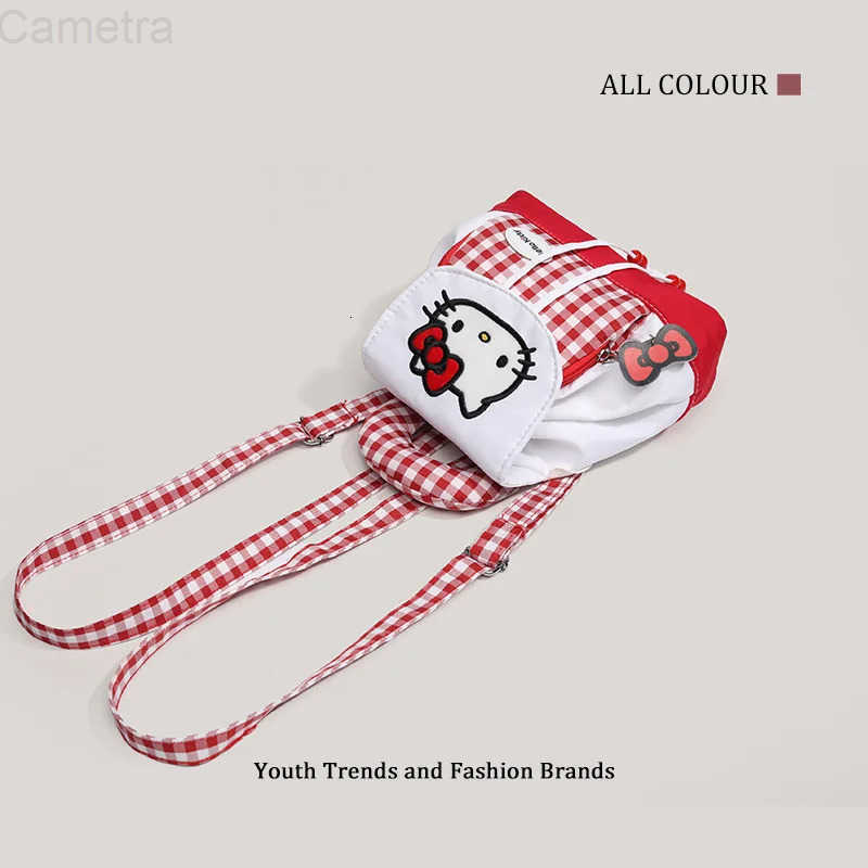 Sanrio animeHello KittyBackpackgirlNewbagdecoratestudentPortableHigh appearanceLarge capacityinsAccessoriesGift H251216