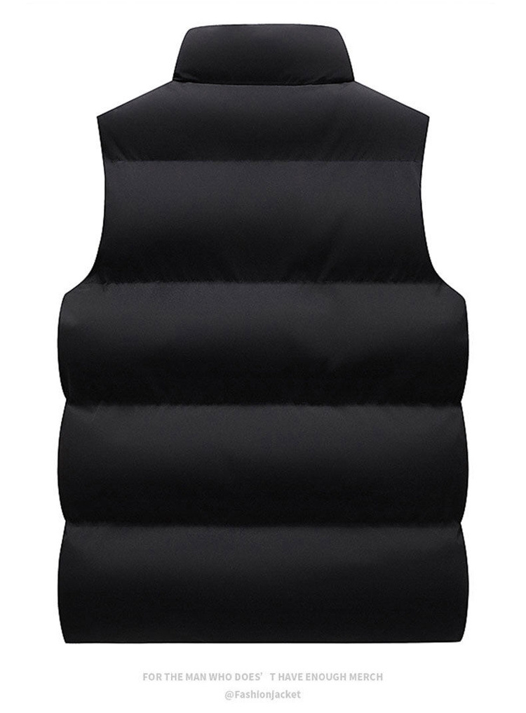 Korean Style Autumn & Winter Cotton Vest for Men - Slim-Fit, Thickened, Padded, Athletic & Casual Gilet, Padded Outerwear Vest