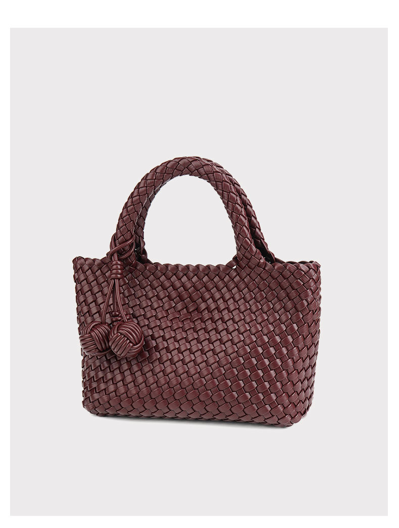 TB BHULAMTE Niche Woven Handbag for Women New Soft Leather Designer s bag Casual Shoulder Crossbody Bag Fashion Versatile Handheld Small Tote Bag