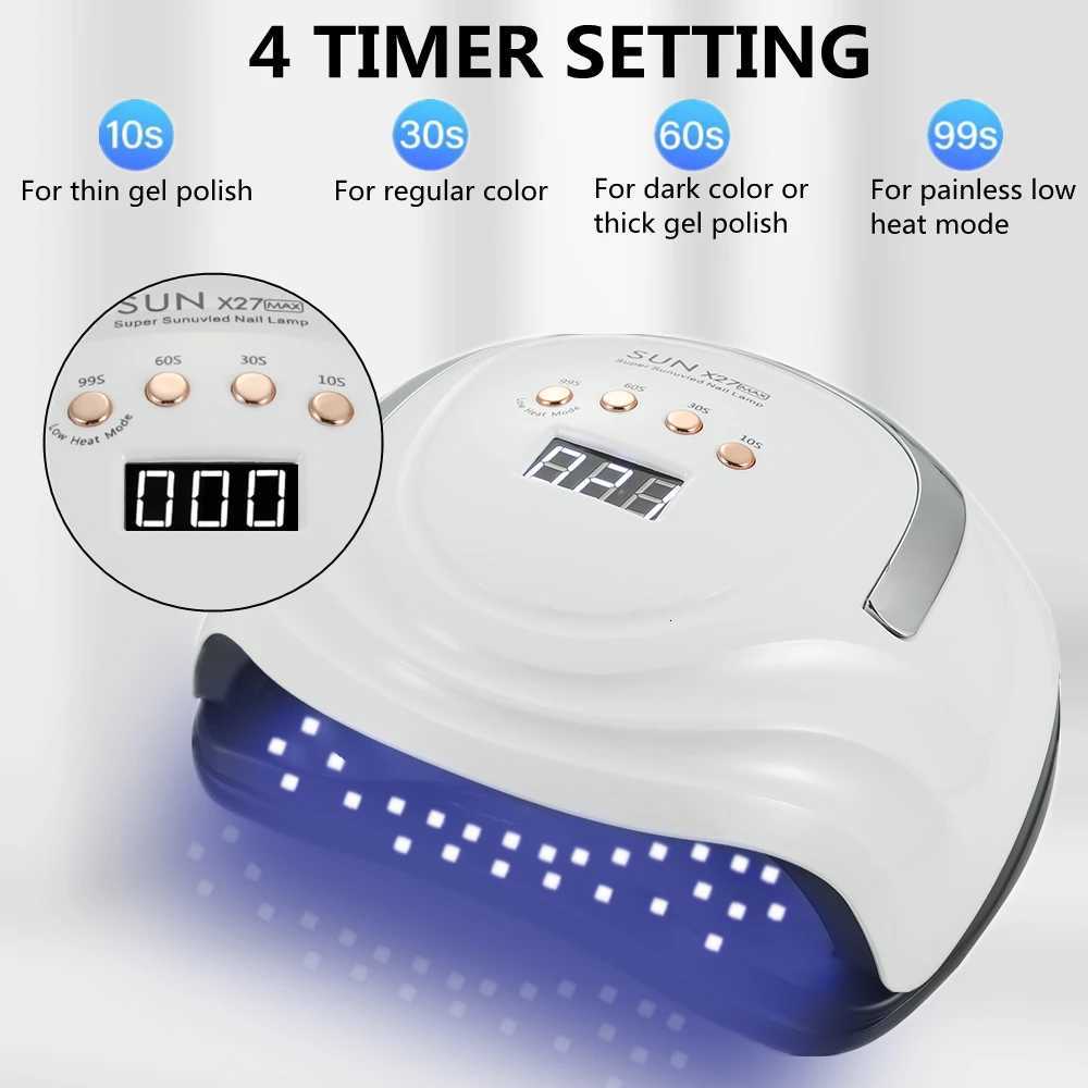 SUN X27 MAX New Nail Dryer UV LED Nail Lamp 81 Beads Gel Nail Quick Drying Curing Light Manicure Machine Art Salon ToolT251216