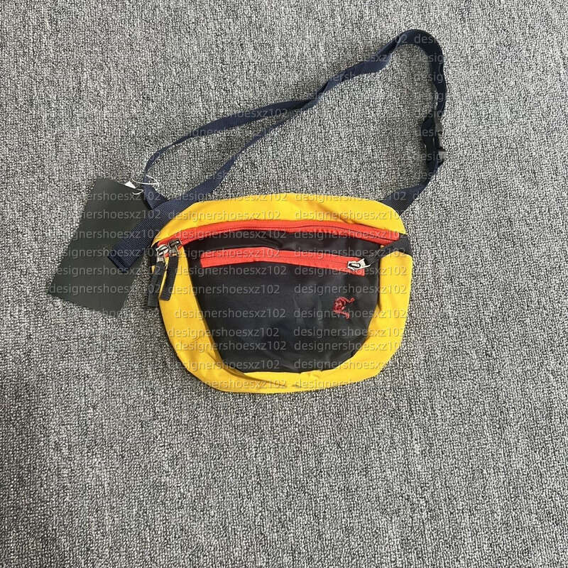 Arcteryxbag Luxury Bag Outdoor Cycling ARC Chest Bag Black 2L Embroidered Bag Single Shoulder Crossbody Outdoor Sports Casual Small Waist Bag Shoulder Bag Unisex