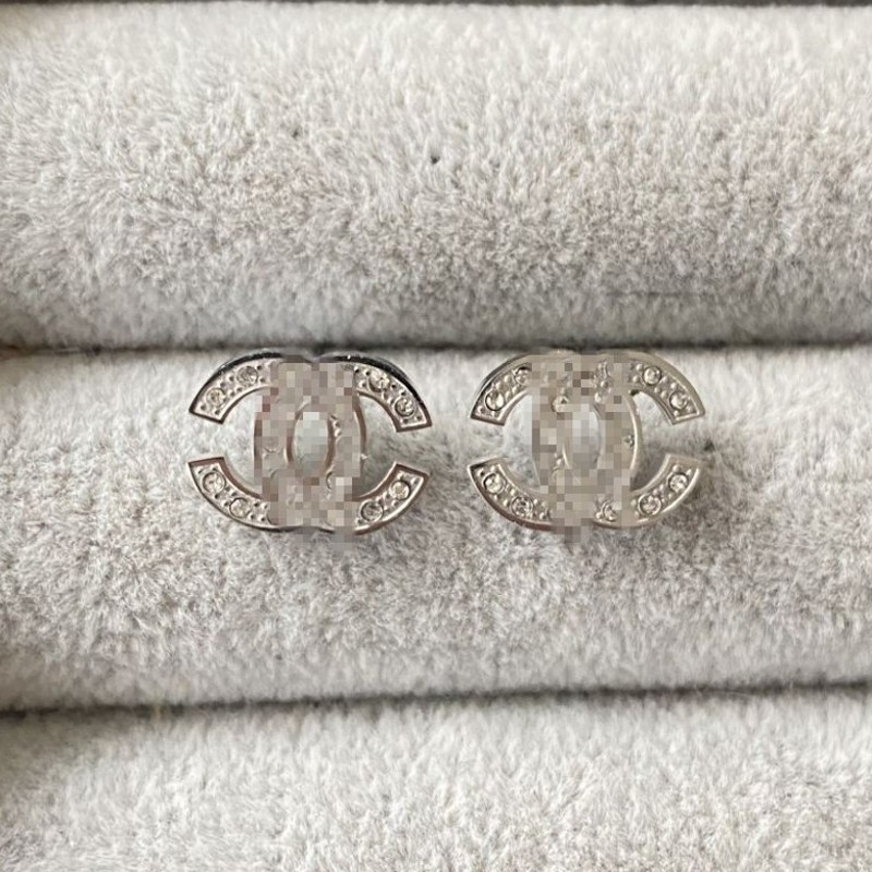 No Fading Luxury Designer Earrings Titanium Steel 3D Simple Letter Fashion Earrings With CZ Stones Trendy Jewelry For Christmas