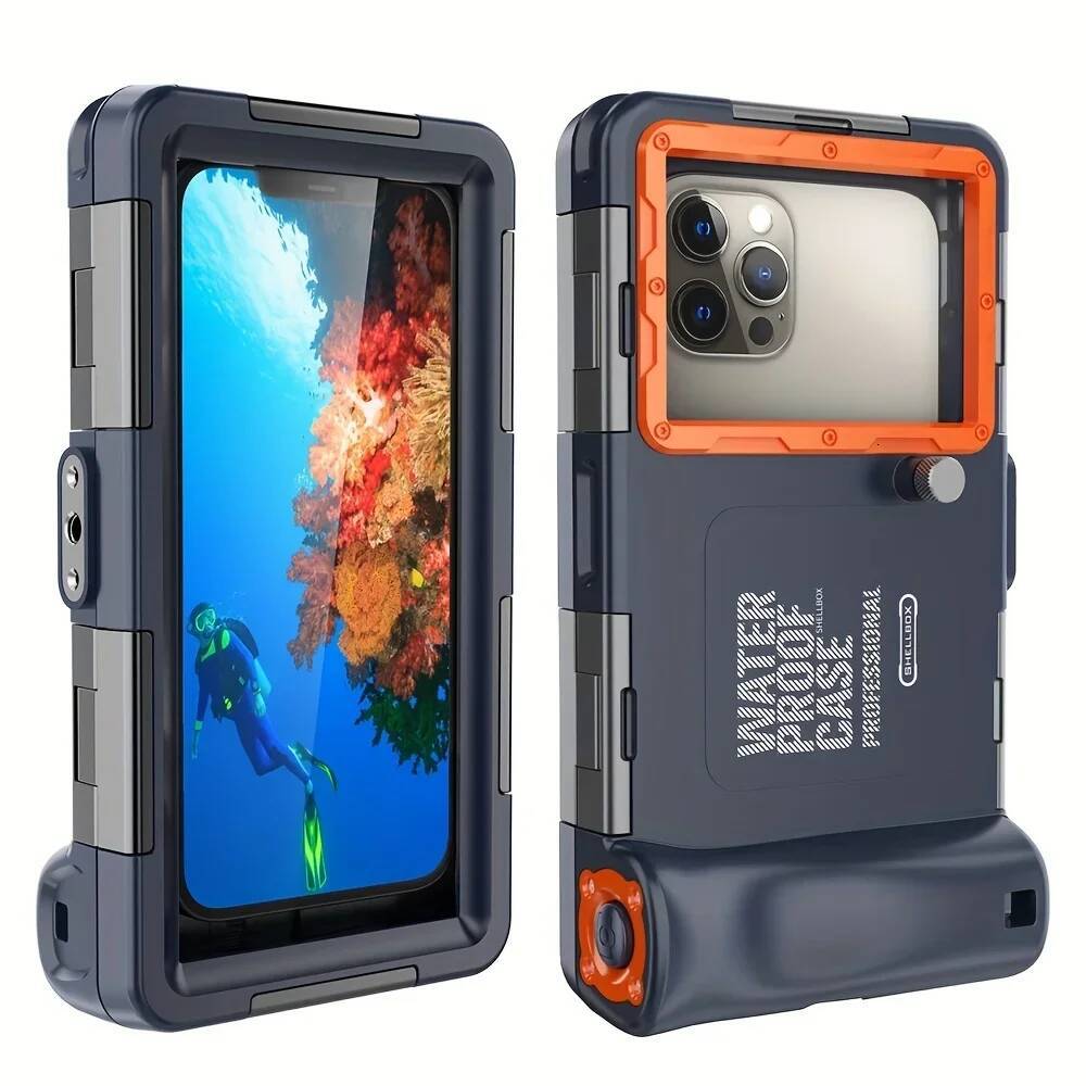 Waterproof Case Holsters 15m Diving 50ft Swimming Premium Protective Housing & Lanyard For iPhone Samsung 6.8" Phone