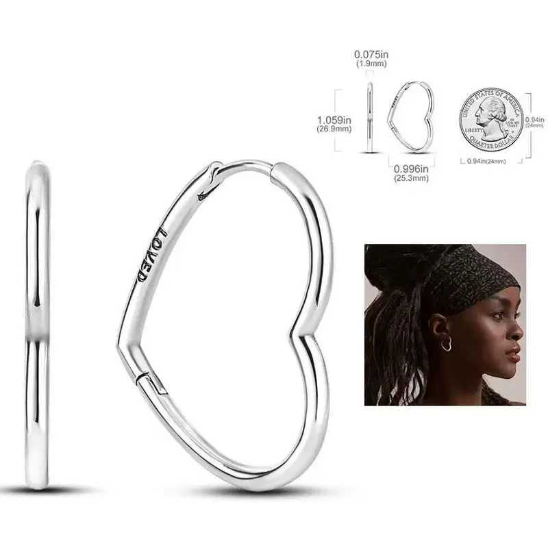 Charms White Heart-Shaped Earrings Studs Plata De Ley 925 Silver Pendant Womens Fashionable Exquisite Jewelry gifts G251216