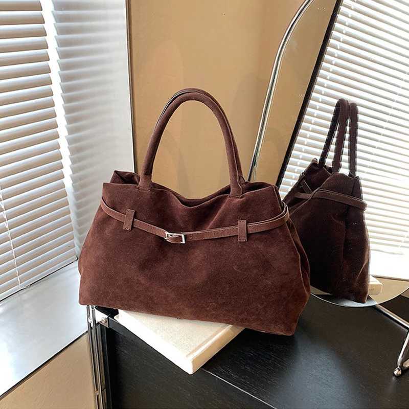 Decorative Design Solid Faux Suede Handbag Large Capacity Hasp Casual Tote Hot Sale Bags for Women Bolsas Femininas M251216