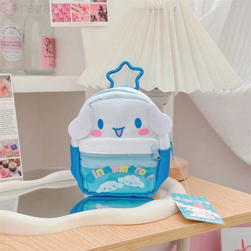 Sanrio Hello Kitty My Melody Cute Mini Backpack Shaped Coin Purse Cartoon Storage Bag Mountaineering Buckle Bag Gift for Girls H2512161
