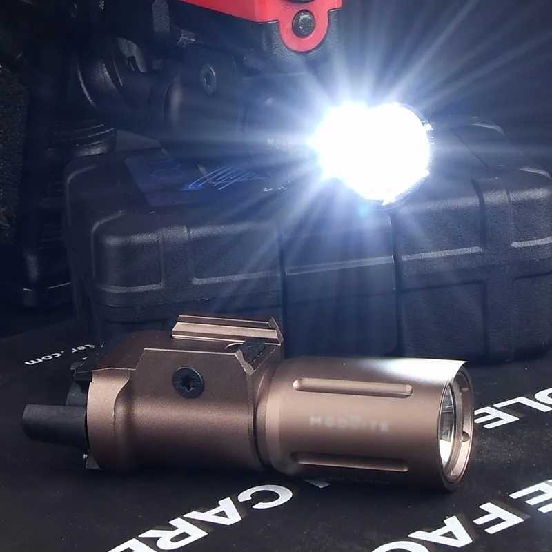 WADSN PL350 PLHv2 Flashlight 18350 16340 Tactical Pistol Gun Light High Power Metal Lamp Fit 20mm Picatinny Rail Airsoft HuntingXJ251216