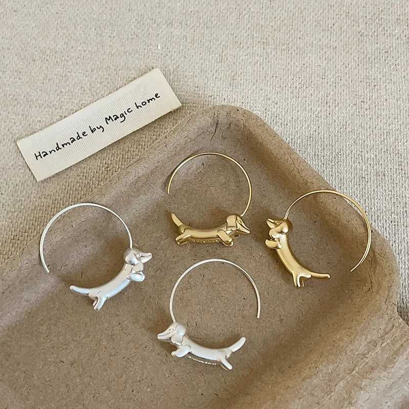 ENSHIR Dachshund Pet Earring For Women Niche Luxury Design Personality Jewelry Gifts Party G251216
