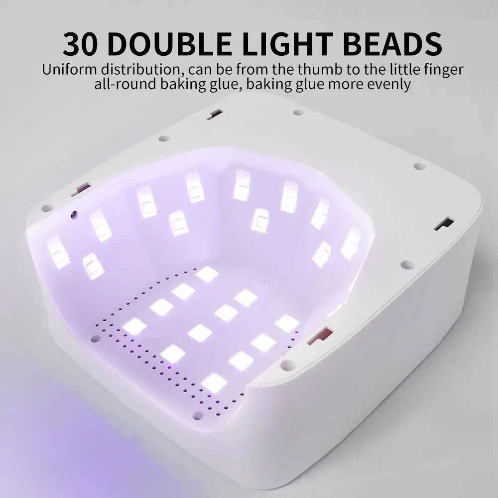Professional Cordless UV LED Nail Lamp Rechargeable Gel Nail Light Machine with Removable Bottom And 4 Timer Settings Nail ToolT251216