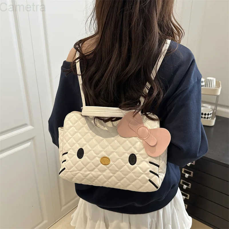 Sanrio Hello kitty Cute Multifunctional backpack Womens Fashion Niche Advanced Sense Large Capacity Fashion Shoulder Bag H251216