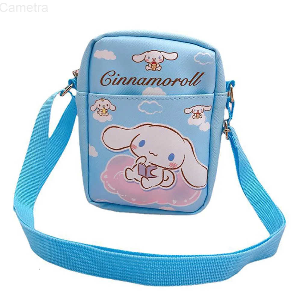 Sanrio Cute Cinnamoroll Kuromi Crossbody Bags Shoulder Messenger Bags Cartoon Portable Backpacks Kawaii Coin Pouch Gifts for Boys Girls H251216