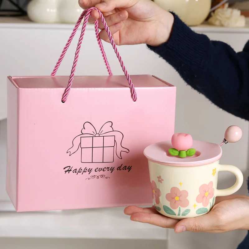 2025 New Arrival New Style ceramic gs cute and creative cups and coffee cups for breakfast tea and coffee for he and off H251215