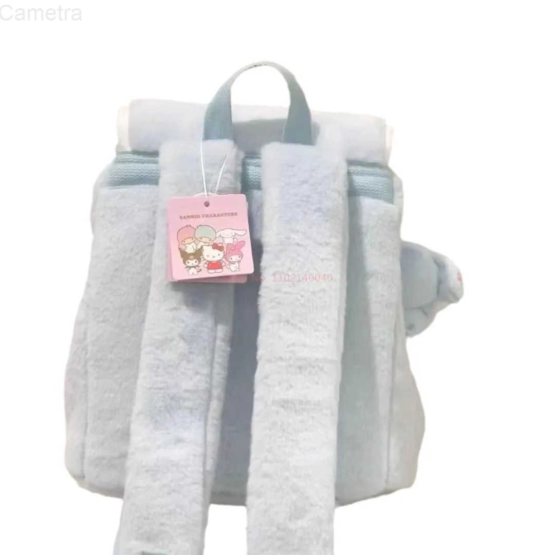 Sanrio Hello Kitty Bag Cinnamoroll WomenS Outing Travel Plush Fuzzy Bag Cute Large Capacity Fluffy Kawaii Backpack For Students H251216