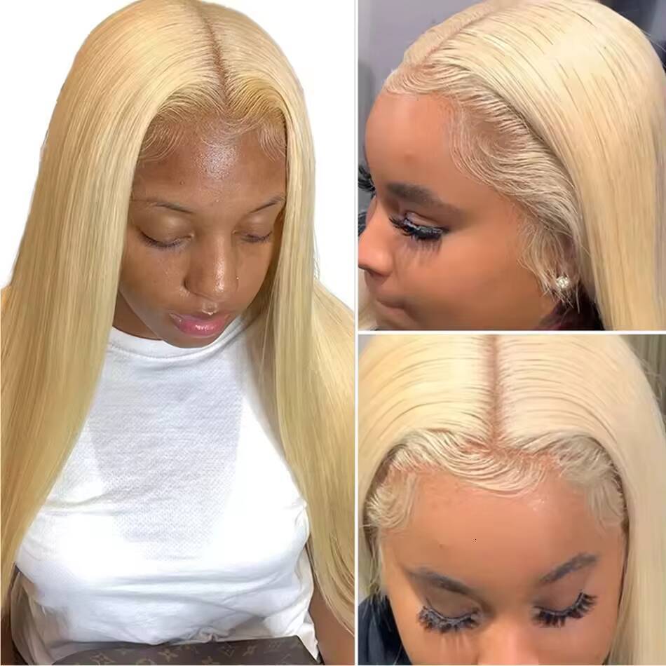 Wholesale 613 13X4 13X6 HD Lace Frontal Wig Long Raw Human Hair Honey Blonde Wigs Human Hair Lace Front HD Transparent Lace Wig
