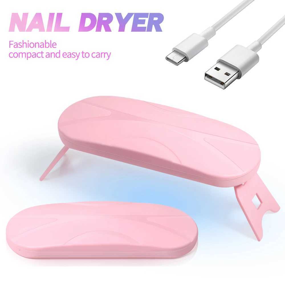 LULAA Foldable Mini UV LED Nail Lamp Portable Gel Light Mouse Shape Pocket Size Nail Dryer for All Gel Polish and Home SalonT251216