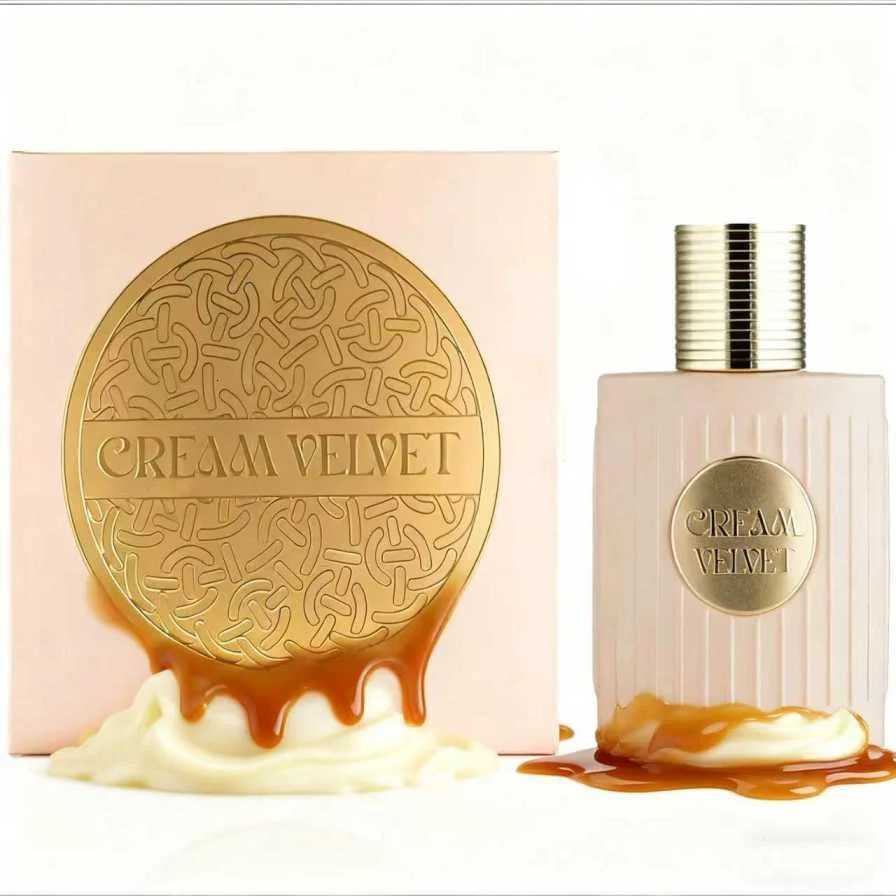 Cream Velvet Perfume 34 OZ EDP Spray - Gourmand Fragrance Creamy Butter Golden Caramel Fresh Heavy Cream Perfume Caffe Latte Lo W251216