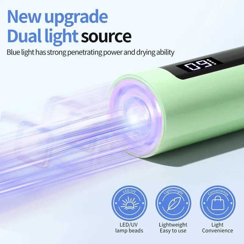 LULAA Nails Lamp Quick Drying Nails Light Nails Dryer Handheld Touchscreen Nails Lamp Nails for Salons Home and Travel UseT251216