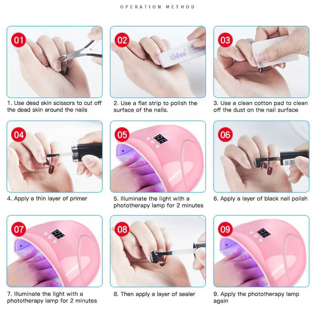 Usb Nail Photo MaChine 12 UV LED Light Curing 36W Infrared Sensor Nail Lamp Gel Polish Art Dryer Nail Art Manicure ToolsT251216