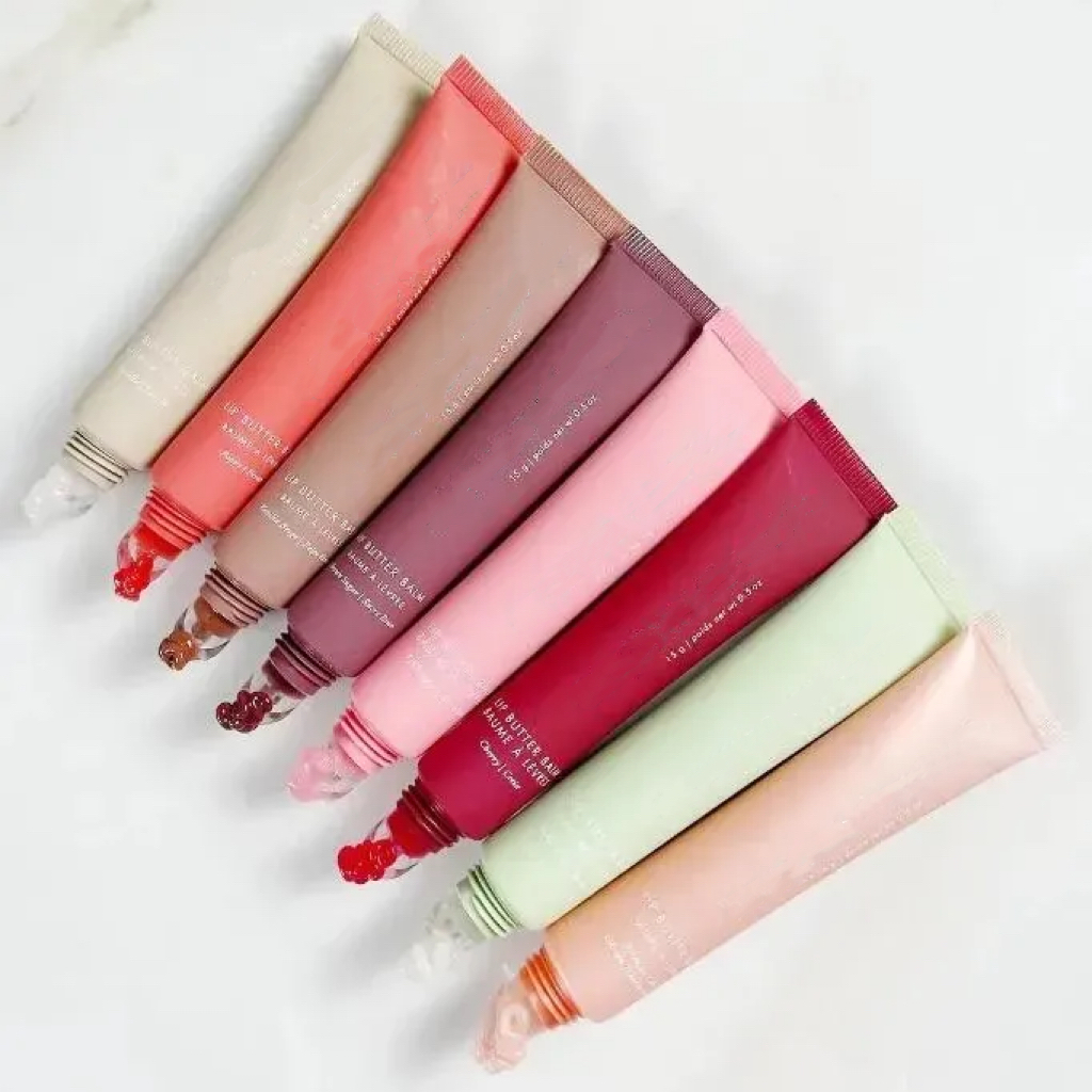 12 Colors Lip Balm Liquid Lipstick Moisturizing Smooth Soft Lips Cosmetics Makeup Lips Glaze Lip Gloss Lip Butter 15g Pink Guava Toasted Marshmallow Vanilla