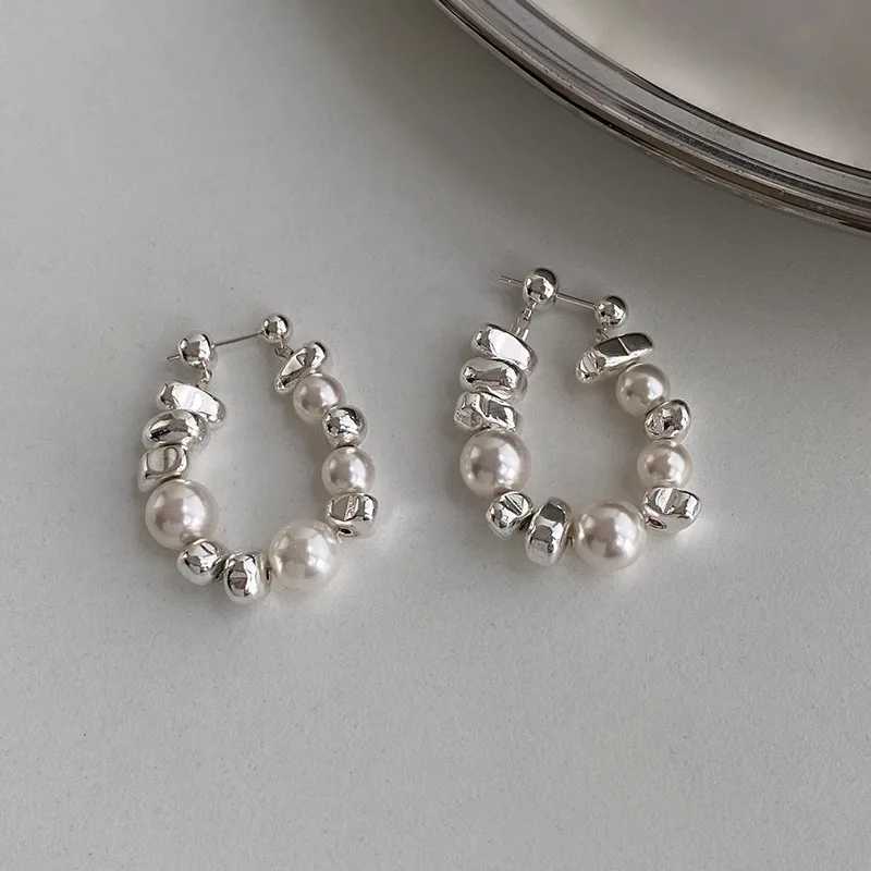 925 Sterling Silver Earrings for Women Pearl Stone Sexy Girl Fashion Trendy Jewelry Gift Party Wedding pendientes G251216