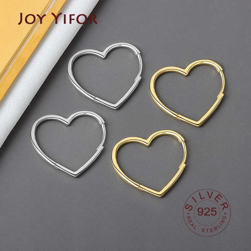 925 Sterling Silver Earrings Charm Women Trendy Jewelry Vintage Simple Retro Party Accessories Gifts Heart Gold Earring G251216