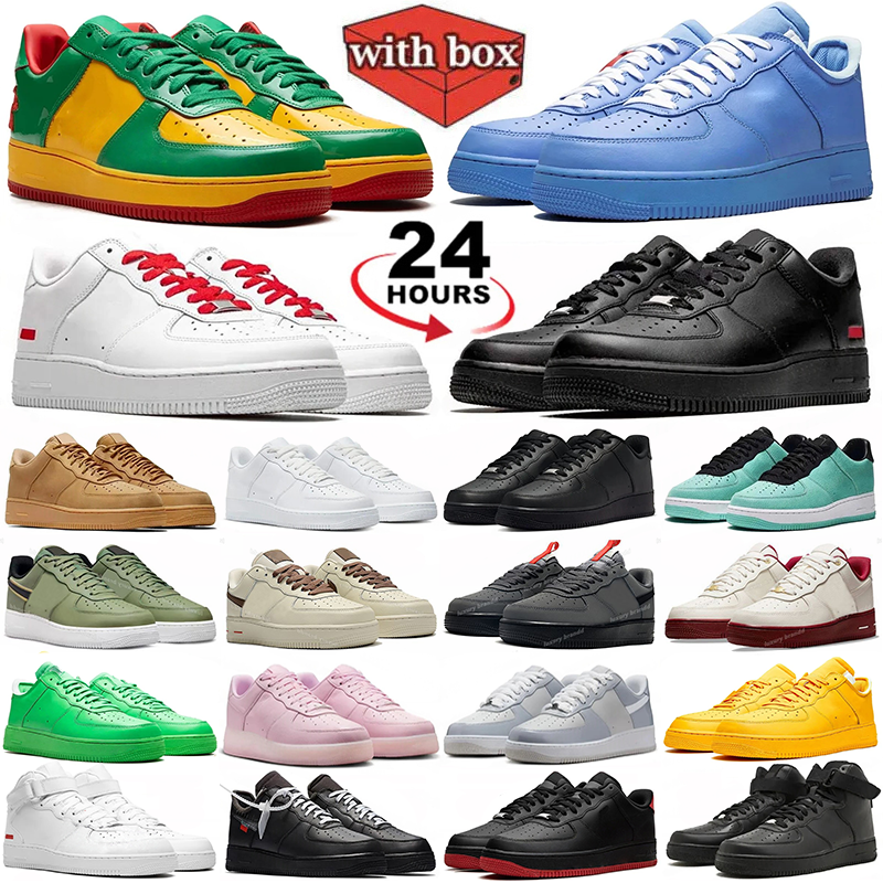 With box designer shoes for men women running shoes Tirple Black White mens trainers outdoors sports sneakers size eur36-46