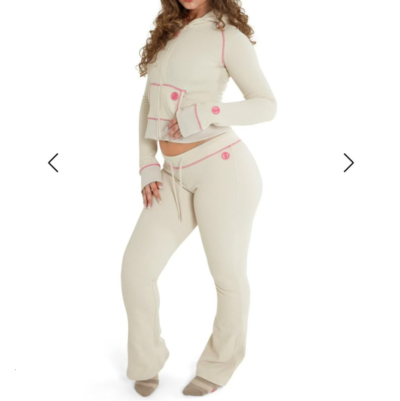 Womens Tracksuits Two Pieces Set New Fashion Clothing Hot-selling Cardigan Long Sleeve Long Pants Set 7 Colours