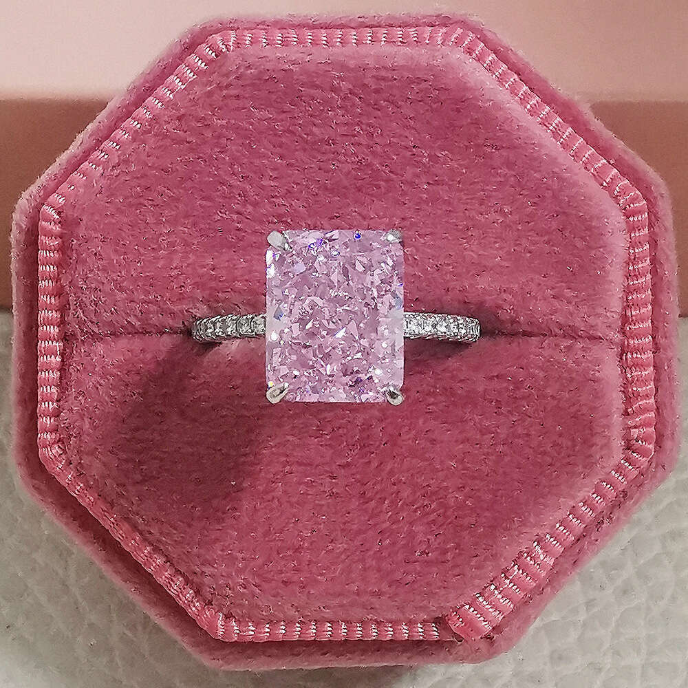 14K yellow Gold Radiant Cut Grown 1- 5ct CVD diamond ring Lab Diamond Engagement Halo Ring IGI