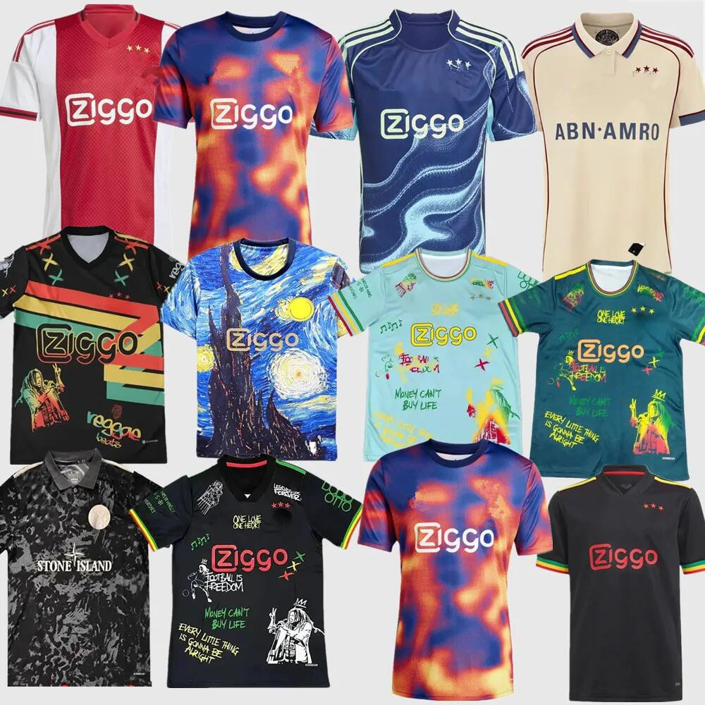 AFC 2025 kit Amsterdam Soccer Jerseys 25 26 ajaax Retro Kits maillot Ajaox football shirts 2025 2026 Kids aajax bob marley St one Isl and uniform
