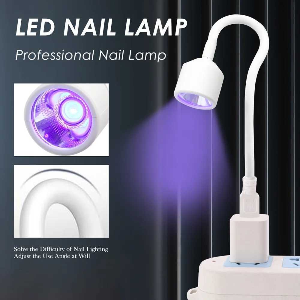 LULAA Mini Nail Dryer Uv Led Nail Lamp Foldable Curing Lights Desk Lamp For Nail Gel Polish Quick Dry Nail Art Dryer ManicureT251216