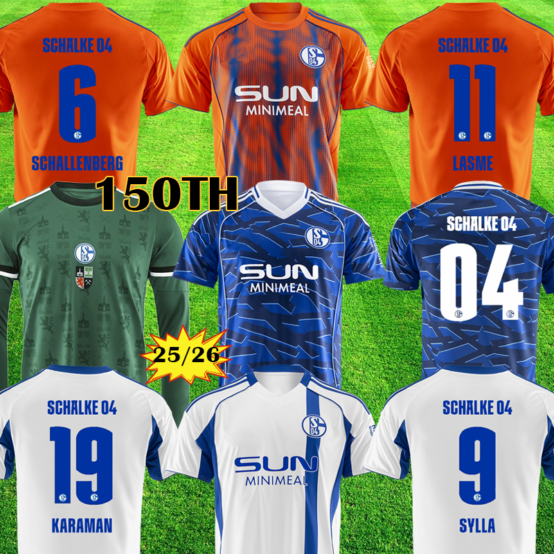 Maglia Da Calcio Schalke 04 Trikot 150 Anni Gelsenkirchen Maglia Da Calcio Scha…