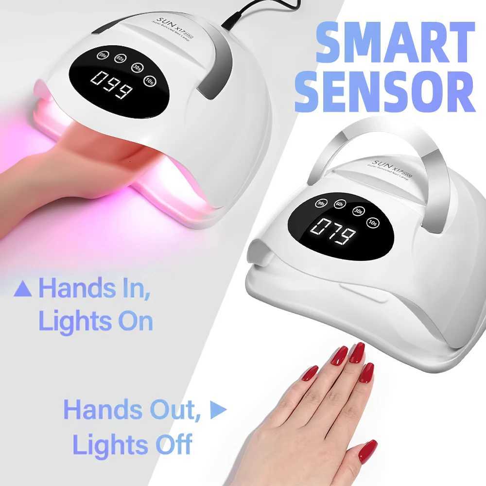 320W LED UV Nail Lamp For Manicure 72LEDS Drying Lamp For Curing Gel Nail Polish With Large LCD Screen Auto Sensor Salon ToolsT251216