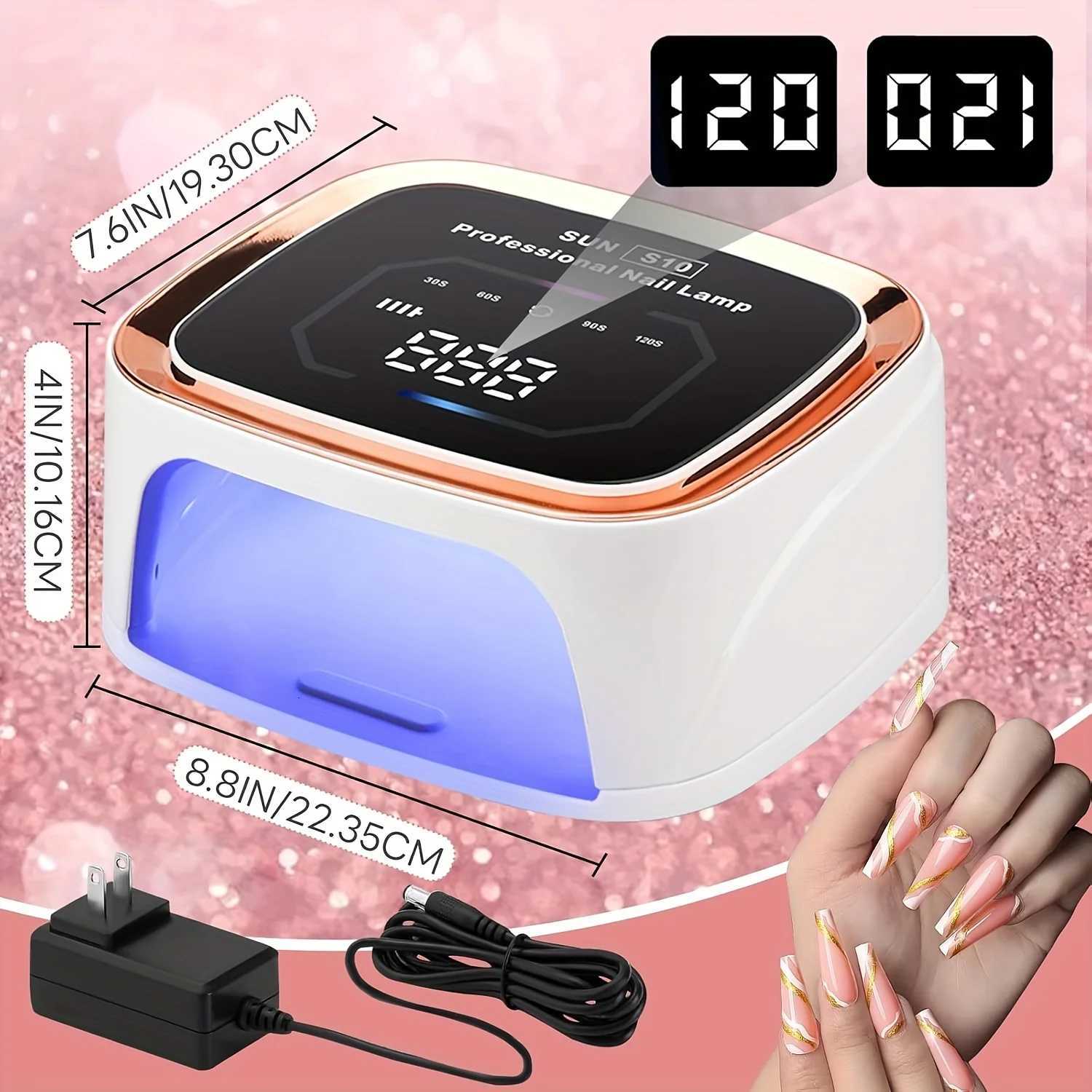 36 LEDS Nail Dryer Cordless Lamp 108W Rechargeable UV LED for Manicure and Curing All Gel Nail Polish at Home DIY SalonT251216