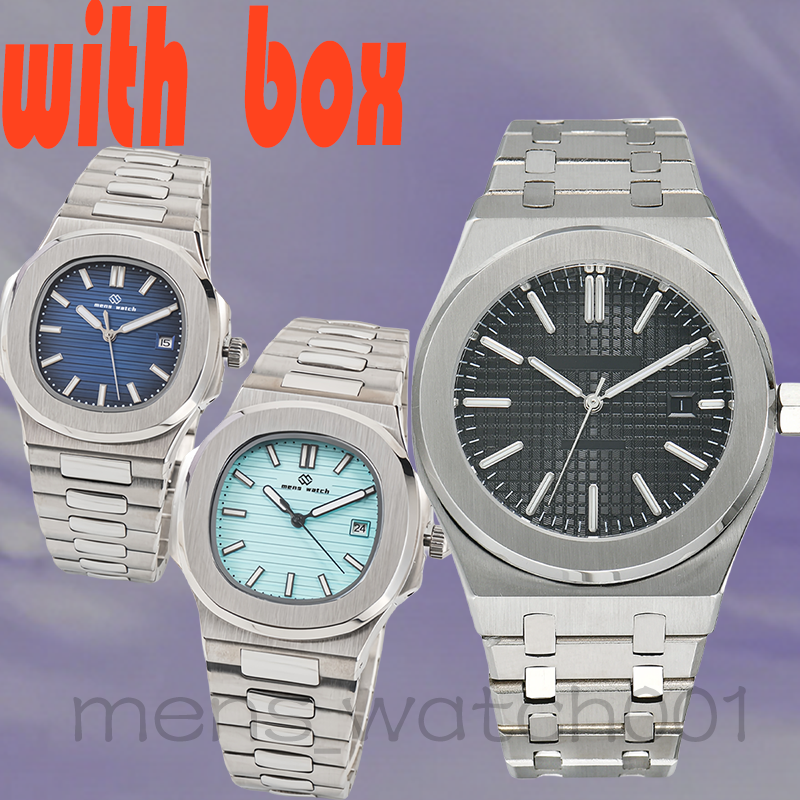 luxury designer men's automatic mechanical watch equipped with fashionable classic all stainless steel strap case sapphire mirror super bright watches