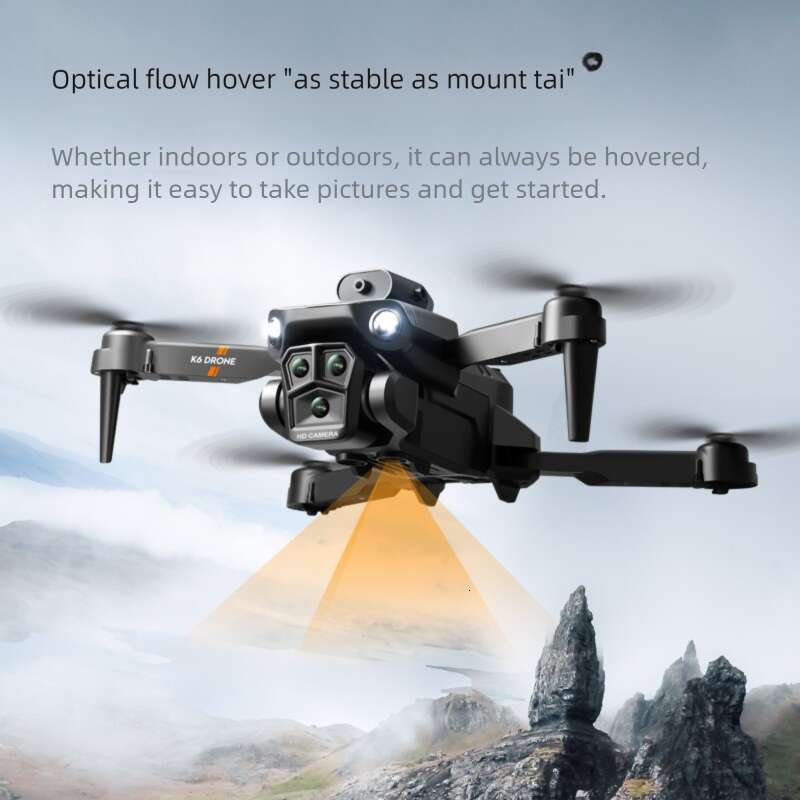 Famous Brand K MAX Triple Camera Aerial Drone Four Sided Obstacle Avoidance Remote Control Aircraft Optical Flow Positioning Quadcopter Cross Border